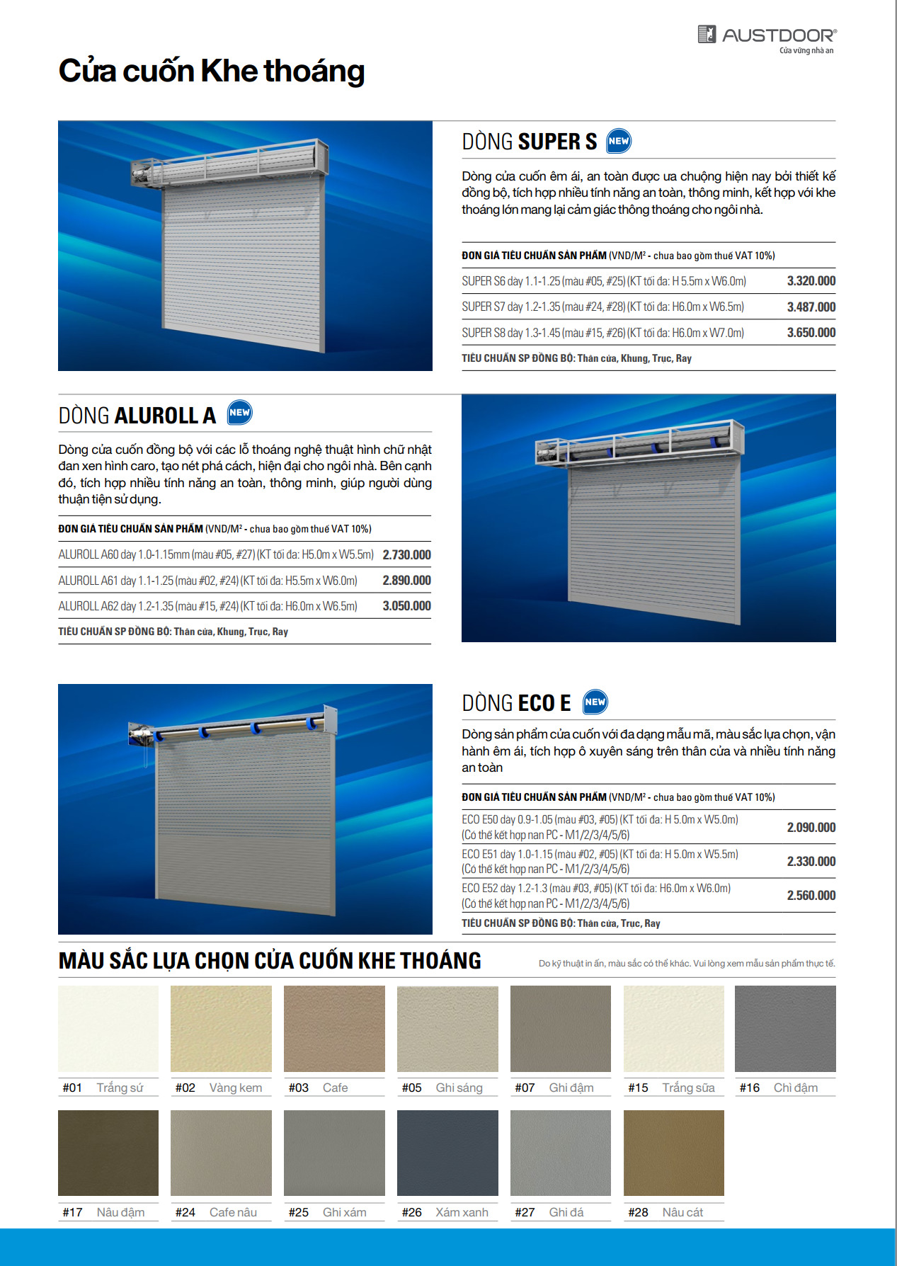 Báo Giá Cửa Cuốn Khe Thoáng Austdoor Tại Đà Nẵng 2