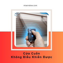 Cửa cuốn không điều khiển được hướng dẫn
