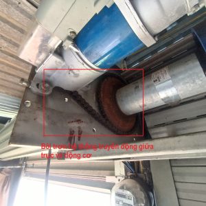 Bôi trơn hệ thống truyền động Cửa cuốn