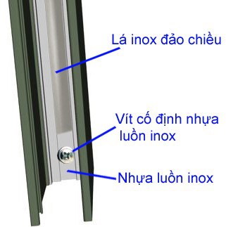 Cấu tạo ray Cửa Cuốn