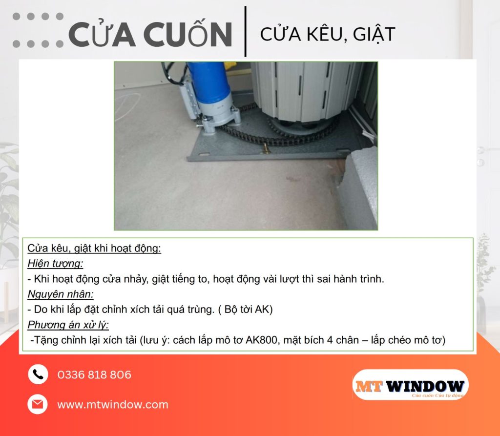 Sửa Cửa Cuốn Kêu Giật