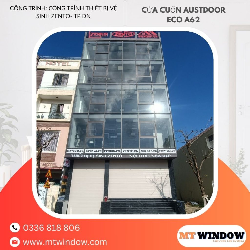 lap dat cua cuon tai Da Nang- công trình thiết bị vệ sinh zento