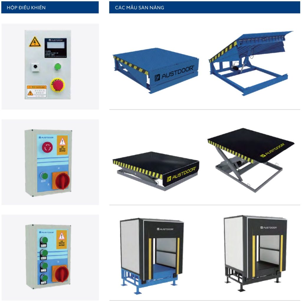 Sàn Nâng Công Nghiệp Dock Leveler Mẫu Nâng DOCK LEVELER